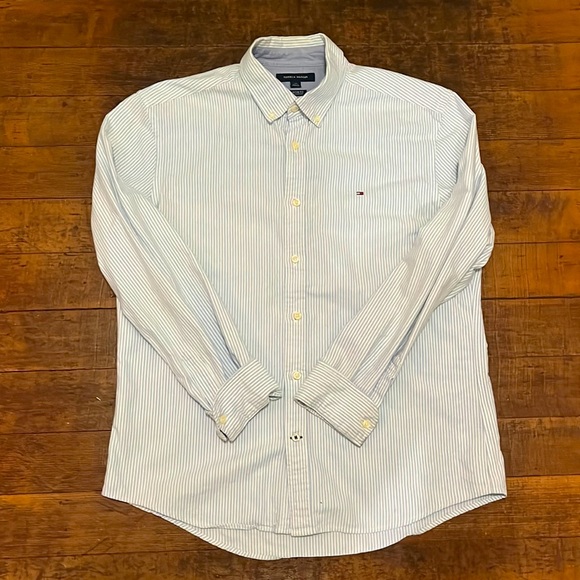 Tommy Hilfiger Mens button Down nautical style shirt - Picture 1 of 7